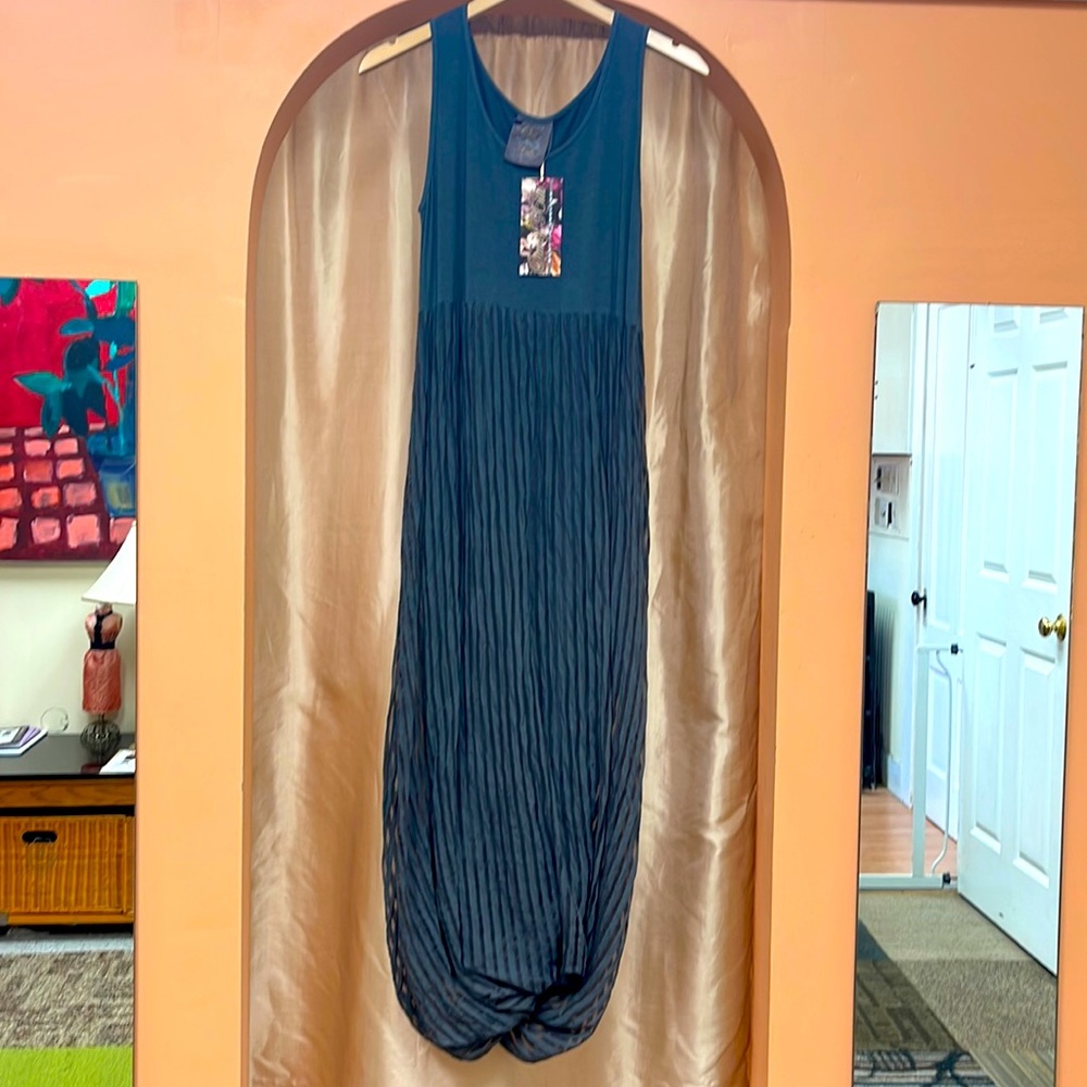 Out of Xile Shadow Stripes Bubble Dress in Pewter ONLY 2 LEFT!
